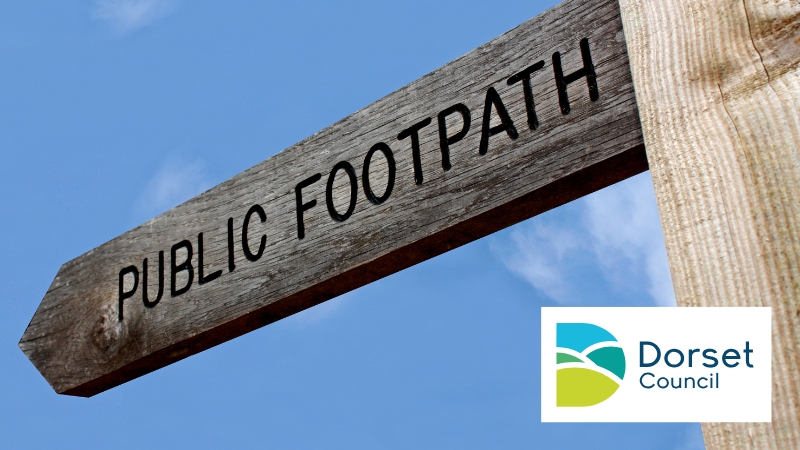 Public footpath sign