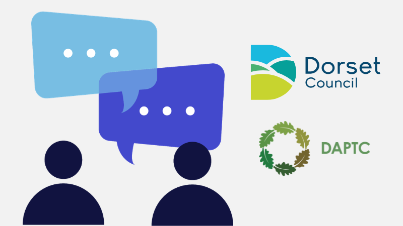 Graphic representation of people talking